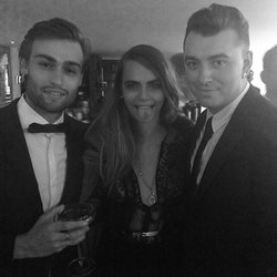 cara delevingne: What a sandwich! @samsmithworld #douglasbooth