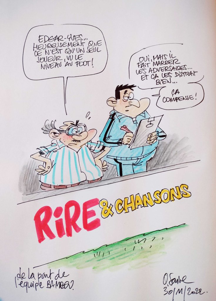 Humour - Edgar-Yves vu par Sti de Footmaniacs