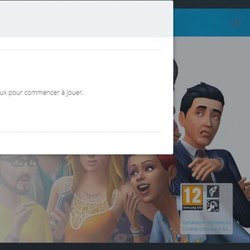 Page indiquant l'activation du pack gratuit de fêtes de fin d'année pour le jeu Les Sims 4 sur PC