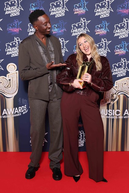 Ahmed Sylla et Helena - Le photocall - NRJ MUSIC AWARDS 2025