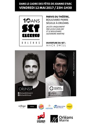 Set électro Orléans 2017 : affiche