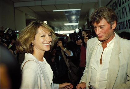 Johnny Hallyday et Nathalie Baye