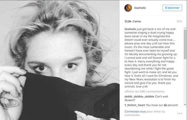 Kesha en larmes