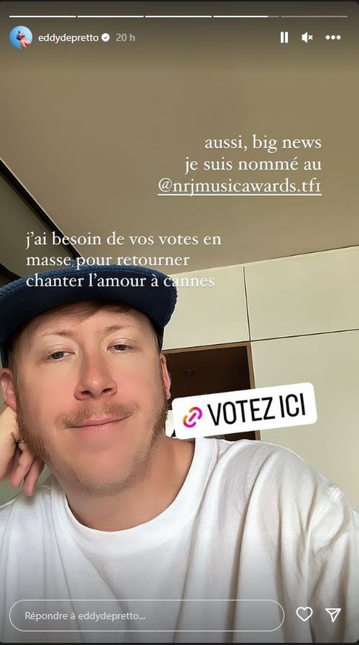 Eddy de Pretto réagit à sa nomination aux NMA