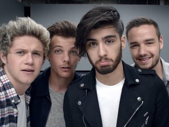 Les One Direction sur le tournage d'une publicité