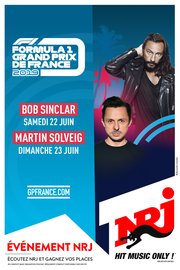 Martin Solveig et Bob Sinclar au Grand Prix de France de Formule 1