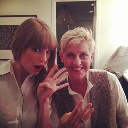 Taylor Swift avec Ellen de Generes 4 jours avant la sortie de son nouvel album
