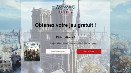 Assassin's Creed gratuit sur PC (Uplay) - étape 2