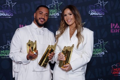 Vitaa & Slimane - Photocall NRJ Music Awards Paris Edition
