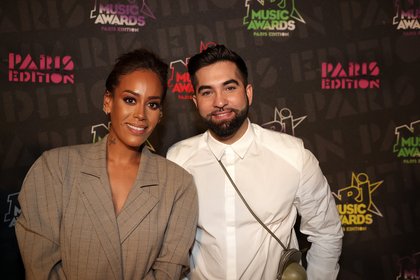 Amel Bent et Kendji Girac - Backstage NRJ Music Awards Paris Edition