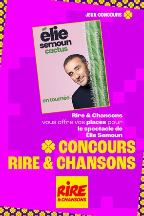 Jeu concours - Elie Semoun "Cactus" en tournée en 2026  et 2027  - Invitations à gagner pour plusieurs dates -