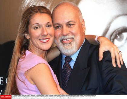 Céline Dion et son mari René Angelil le 8 Septembre 1999