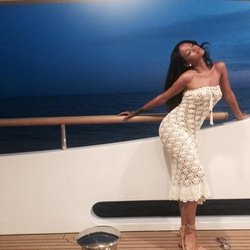 Rihanna sur son yacth