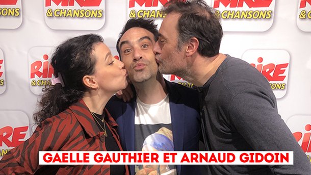 Arnaud Gidoin & Gaëlle Gauthier sur Rire & Chansons pour le spectacle Un vrai couple - extrait - quizz