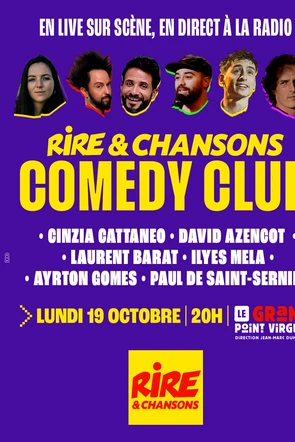 Jeu concours - Rire & Chansons Comedy Club du 10 octobre  2026 - Invitations à gagner