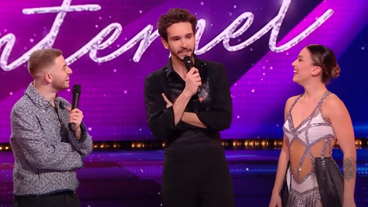 Michou, Domingo et Inès Vandamme sur le plateau de "Danse avec les Stars d'Internet"
