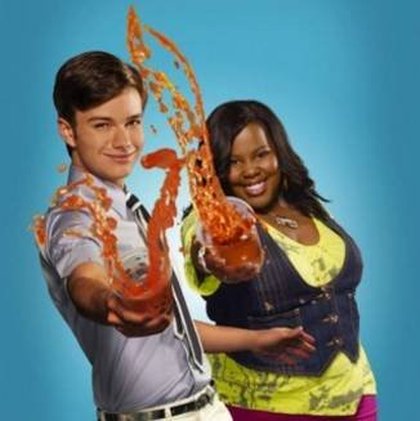 Chris Colfer (Kurt) et Amber Riley (Mercedes) dans "Glee"