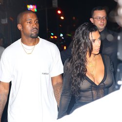 Kim Kardashian et Kanye West après la cérémonie des VMAs 2016