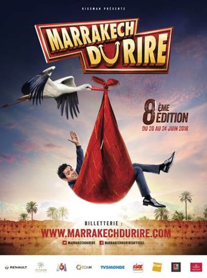 marrakech du rire - 8eme édition - avec Rire & Chansons - affiche
