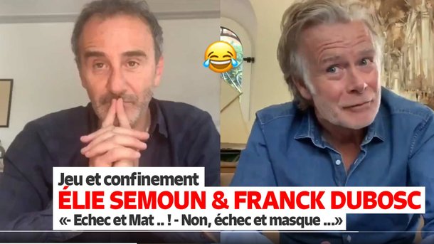 Elie Semoun  et Franck Dubosc - La partie d'échecs confinée