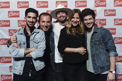 Arcadian , Stéphanie Loire et Jean-Philippe Doux tout sourire lors du Concert Pop Love au Vendéspace