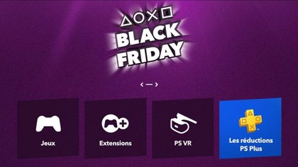 Le Black Friday mis en avant sur le site du PlayStation Store de Sony