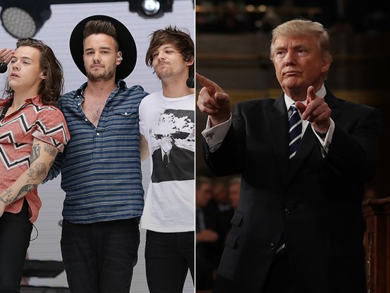 One Direction et Donald Trump