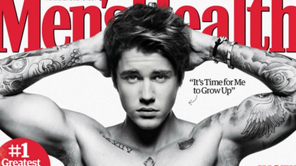 Justin Bieber : topless en couverture de Men’s Health!