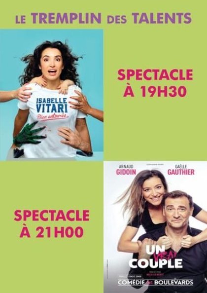 Termplin des talents - isabelle vitari - arnaud gidoin - gaëlle gauthier - mont blanc d'humour 2020 - affiche