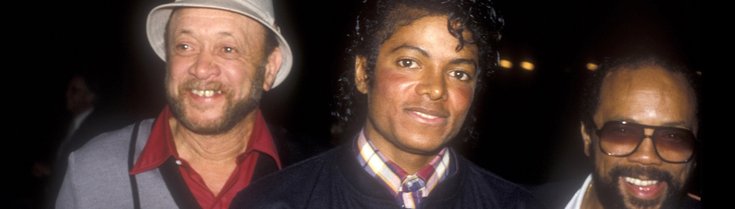 Michael Jackson and Quincy Jones à Los Angeles, 1983