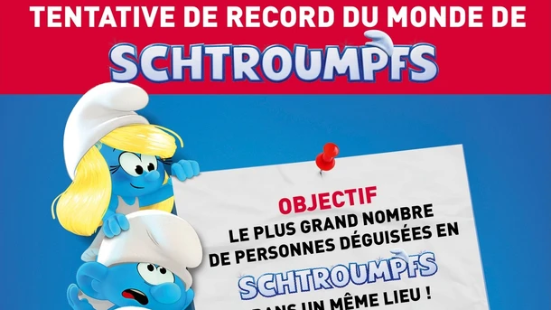"Les Schtroumpfs – Le Film" : un record du monde de Schtroumpfs se prépare en Bretagne