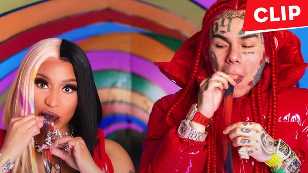 Nicki Minaj topless dans le clip coloré de «Trollz» avec Tekashi 6ix9ine