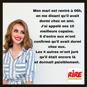 La bonne excuse du mari...