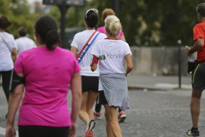 La team Fitnext/Chérie FM lors de la Parisienne