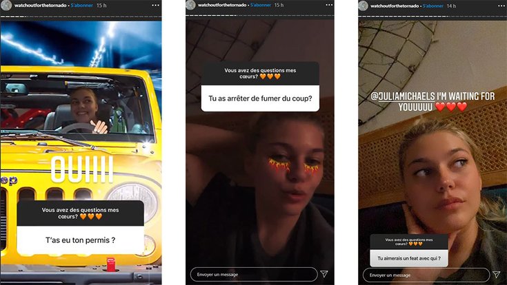 Louane sur Instagram