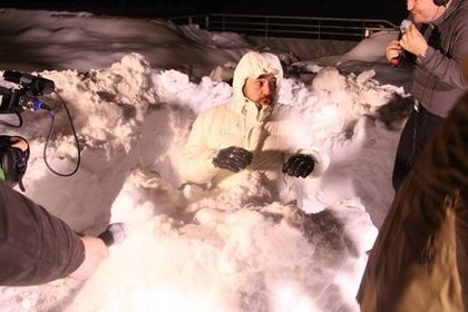 CAUET et l'équipe à Tignes