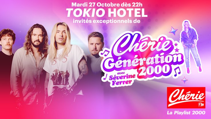 Séverine Ferrer reçoit les Tokio Hotel dans Chérie Génération 2000 ! - mea