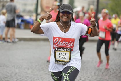 La team Fitnext/Chérie FM lors de la Parisienne