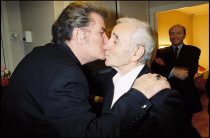 Charles Aznavour et Eddy Mitchell