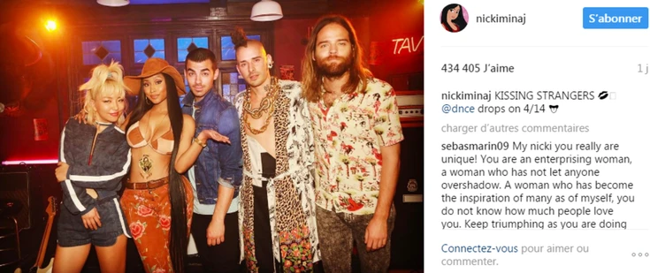Photo du tournage du clip de Nicki Minaj 