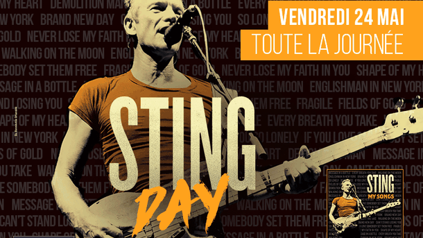 STING DAY : Sting sera sur Nostalgie le 24 mai pour présenter son nouvel album "My Songs"