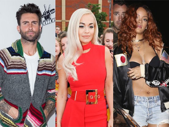 Adam Levine, Rita Ora et Rihanna