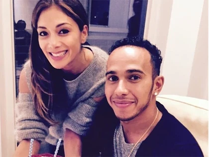 Nicole Scherzinger et Lewis Hamilton 