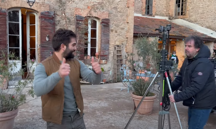 Kendji Girac sur le tournage de "Champion"