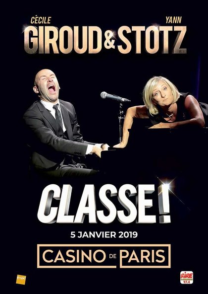giroud et stotz - Classe - 5 janvier 2019 - Casino de Paris - affiche - Rire & Chansons