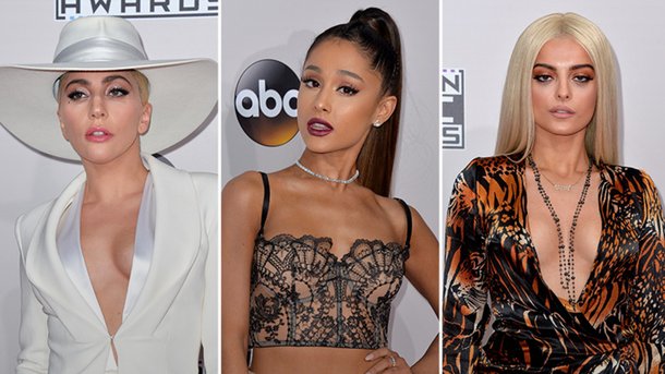 Lady Gaga, Ariana Grande, Bebe Rexha...: les décolletés des stars aux AMA’s