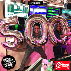 500 émission du Réveil Chérie de Vincent Cerutti