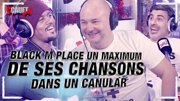 Black M place un maximum de ses chansons dans un canular ! C'Cauet sur NRJ