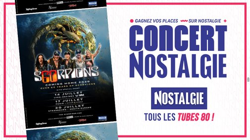 🎸 Gagnez vos places pour le concert de Scorpions à l'Accor Arena avec Nostalgie !
