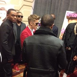 Justin Bieber à l'avant première de son film "Believe"